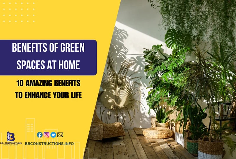 benefits of green spaces at home